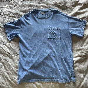 oversized soft blue madewell t shirt